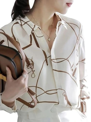 Divine Fabrics Women Printed Party Multicolor Shirt