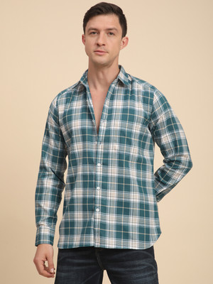 Voroxy Men Checkered Casual Multicolor Shirt