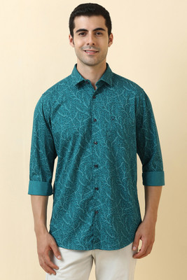 Allen Solly Men Printed Casual Green Shirt