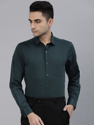 INVICTUS Men Solid Formal Green Shirt