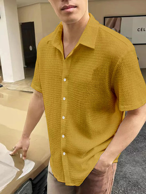 SHIVAY TREND Men Printed Casual Blue Shirt