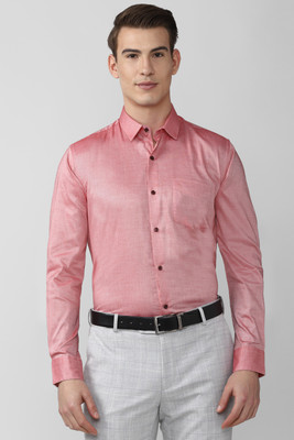 PETER ENGLAND Men Solid Formal Pink Shirt