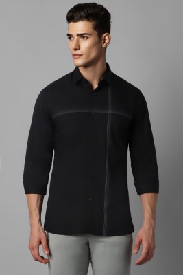 LOUIS PHILIPPE Men Solid Casual Black Shirt