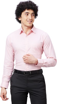 Raymond Men Self Design Formal Red Shirt