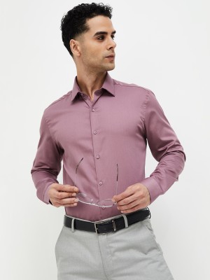 CODE by Lifestyle Men Solid Formal Pink Shirt