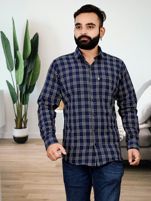 V K Creation Men Checkered Casual Multicolor Shirt