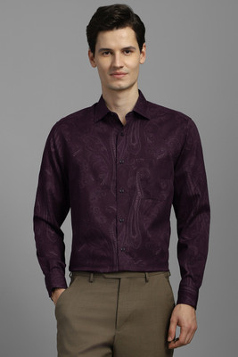 LOUIS PHILIPPE Men Printed Formal Purple Shirt