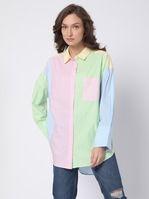 VERO MODA Women Striped Casual Multicolor Shirt