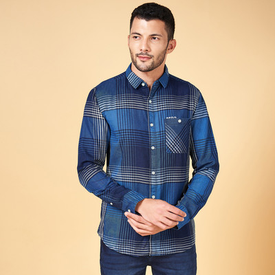 SF Jeans by Pantaloons Men Checkered Casual Multicolor Shirt