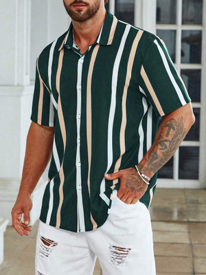 Zonly Men Self Design Casual Multicolor Shirt