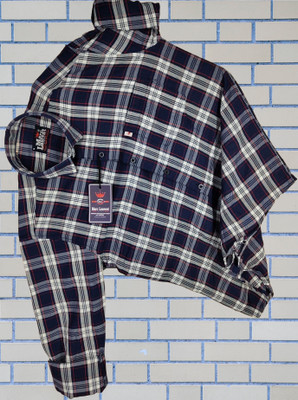 Arthz Fab Trend Men Checkered Casual White, Black Shirt