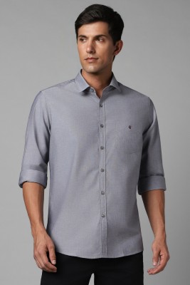 LOUIS PHILIPPE Men Solid Casual Grey Shirt