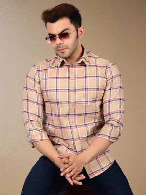 HEED ATTENTIVE Men Checkered Formal Multicolor Shirt