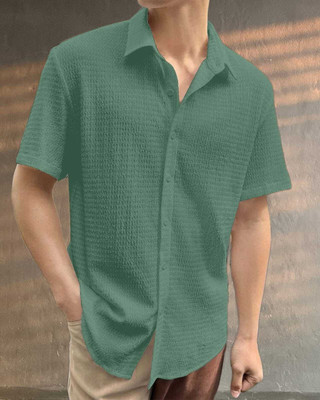 PRAIZY Men Self Design Casual Multicolor Shirt