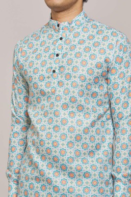 dhurvi fashion Men Printed Casual Grey Shirt