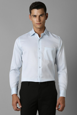 LOUIS PHILIPPE Men Solid Formal Blue Shirt
