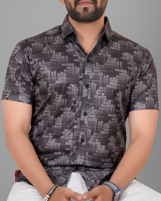 Voroxy Men Printed Casual Multicolor Shirt