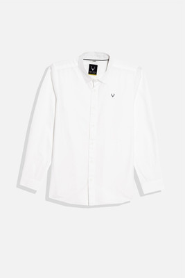 Allen Solly Boys Solid Casual White Shirt