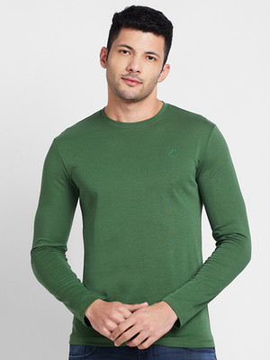 BEING HUMAN Men Solid Casual Green Shirt
