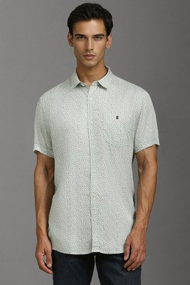 LOUIS PHILIPPE Men Printed Casual Green Shirt