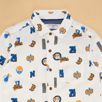 Pantaloons Junior Boys Printed Casual Multicolor Shirt