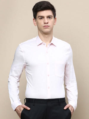 INVICTUS Men Solid Formal Pink Shirt