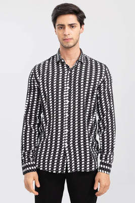 Bridon Creations Men Self Design Casual Multicolor Shirt