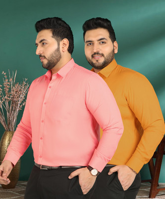 METRONAUT PLUS Men Solid Formal Multicolor Shirt(Pack of 2)