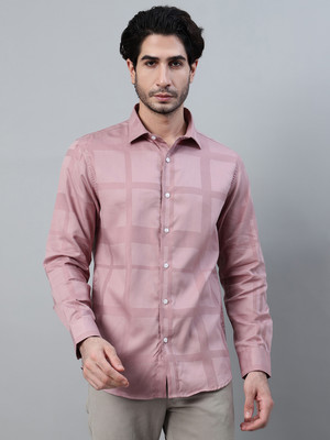 CANTABIL Men Printed Casual Purple Shirt