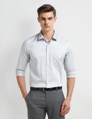 ARROW Men Printed Formal Grey Shirt