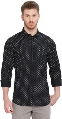 BASICS Men Floral Print Casual Black Shirt