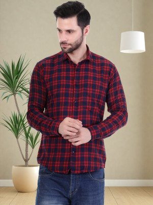 Marc Luarente Men Checkered Casual Multicolor Shirt