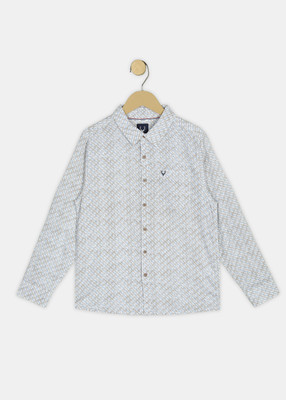 Allen Solly Boys Printed Casual Blue, Grey Shirt