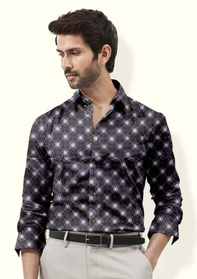 FTX Men Printed Casual Black Shirt