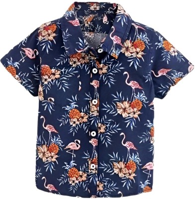 OYZA Boys Printed Party Multicolor Shirt