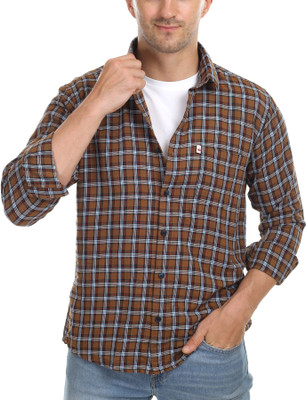 Marc Laurent Men Checkered Casual Multicolor Shirt