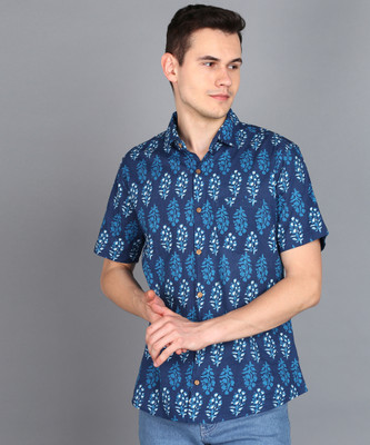 Blocks Of India Men Printed Casual Multicolor Shirt