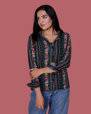 METRONAUT Casual Printed Women Multicolor Top