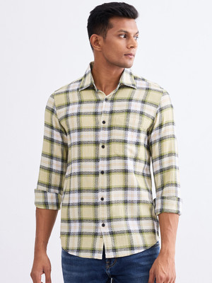 Spykar Men Checkered Casual Multicolor Shirt