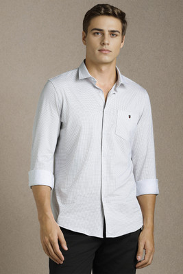 LOUIS PHILIPPE Men Solid Casual White Shirt