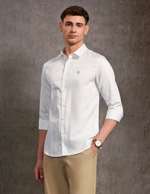 U.S. Polo Assn. Denim Co. Men Solid Casual White Shirt