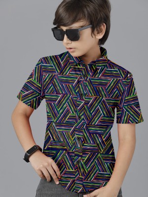 NEW BHUMI COTTON HUB Boys Printed Casual Multicolor Shirt