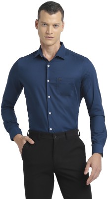 THE BEAR HOUSE Men Solid Formal Dark Blue Shirt