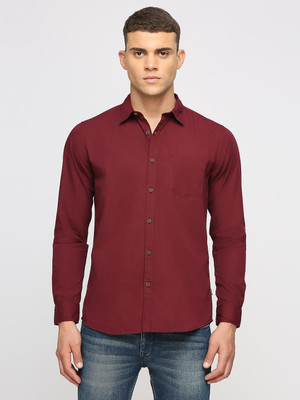 Pepe Jeans Men Solid Casual Red Shirt