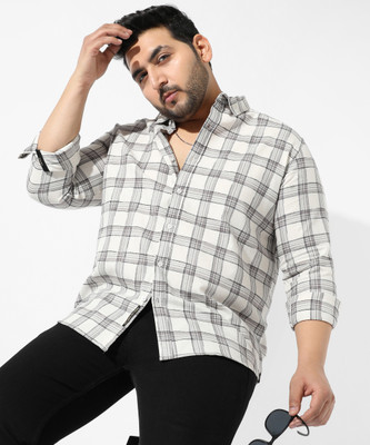 Instafab Plus Men Striped Casual Multicolor Shirt