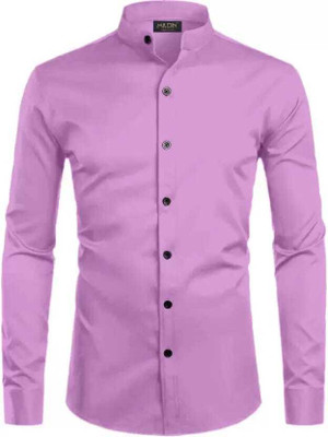 PROBEX INTERNATIOANL Men Solid Casual Pink Shirt
