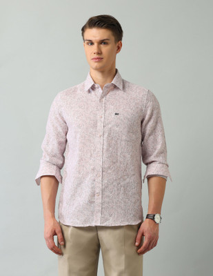 Arrow Sport Men Floral Print Casual Pink Shirt