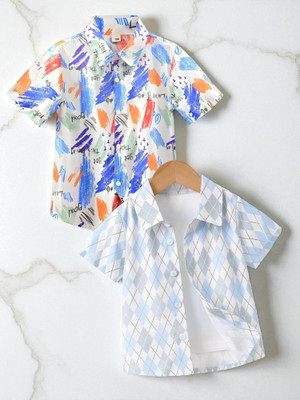 Sparrow ENTERPRISE Boys Printed, Striped Casual Multicolor Shirt
