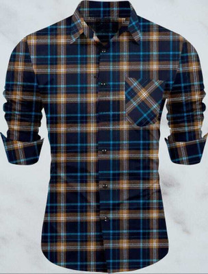 Thinknest Fashion Men Checkered Casual Multicolor Shirt