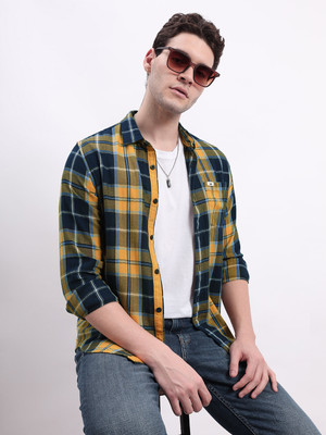 LEE Men Checkered Casual Multicolor Shirt